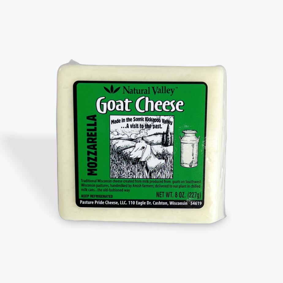 NATURAL VALLEY: Mozzarella Goat Cheese, 8 oz