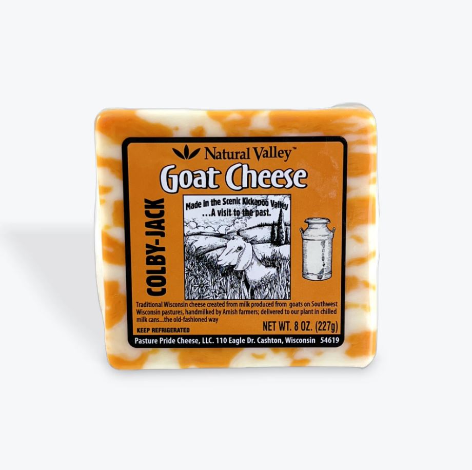 NATURAL VALLEY: Colby Jack Goat Cheese, 8 oz
