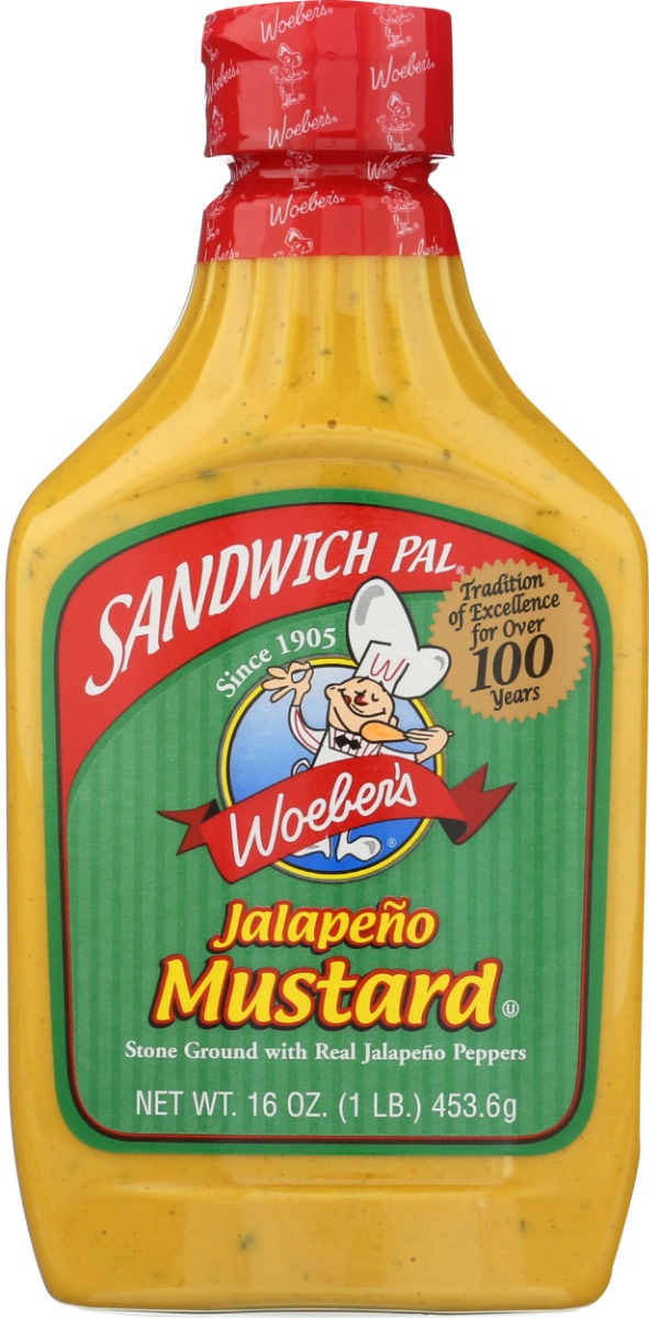 WOEBER: Jalapeno Mustard, 16 oz
