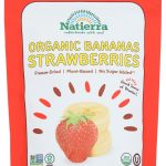 NATIERRA: Freeze Dried Organic Bananas and Strawberries, 1.8 oz