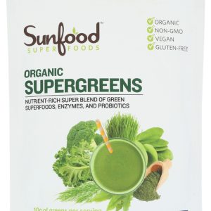 SUNFOOD SUPERFOODS: Supergreens Organic, 8 oz