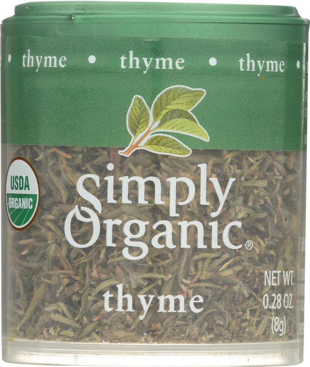 SIMPLY ORGANIC: Thyme Leaf, 0.28 oz