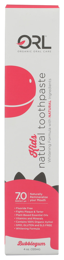 ORL: Kids Bubblegum Toothpaste, 4 oz