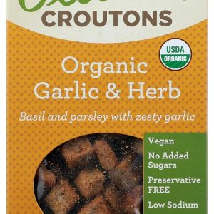 OLIVIAS: Garlic and Herb Croutons, 4.5 oz