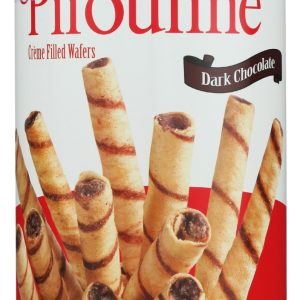DEBEUKELAER: Pirouline Dark Chocolate Rolled Wafers, 14.1 oz