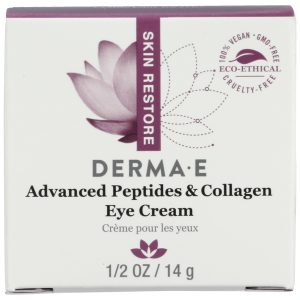 DERMA E: Advanced Peptides and Flora Collagen Eye Cream, 0.5 oz