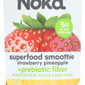 NOKA: Strawberry Pineapple Superfood Smoothie Prebiotic Fiber, 4.22 oz