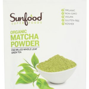 SUNFOOD SUPERFOODS: Matcha Green Tea Powder Organic, 4 oz