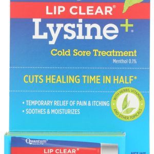 QUANTUM: Lip Clear Lysine Plus Cold Sore Treatment, 0.25 oz