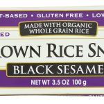 EDWARD & SONS: Black Sesame Brown Rice Snaps, 3.5 oz
