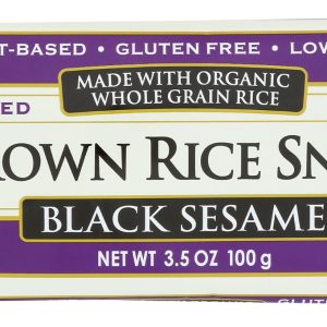 EDWARD & SONS: Black Sesame Brown Rice Snaps, 3.5 oz