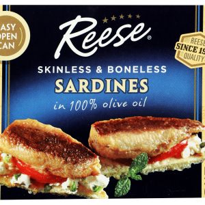 REESE: Skinless and Boneless Sardines, 3.75 oz