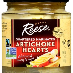 REESE: Quartered Marinated Artichoke Hearts, 7.5 oz