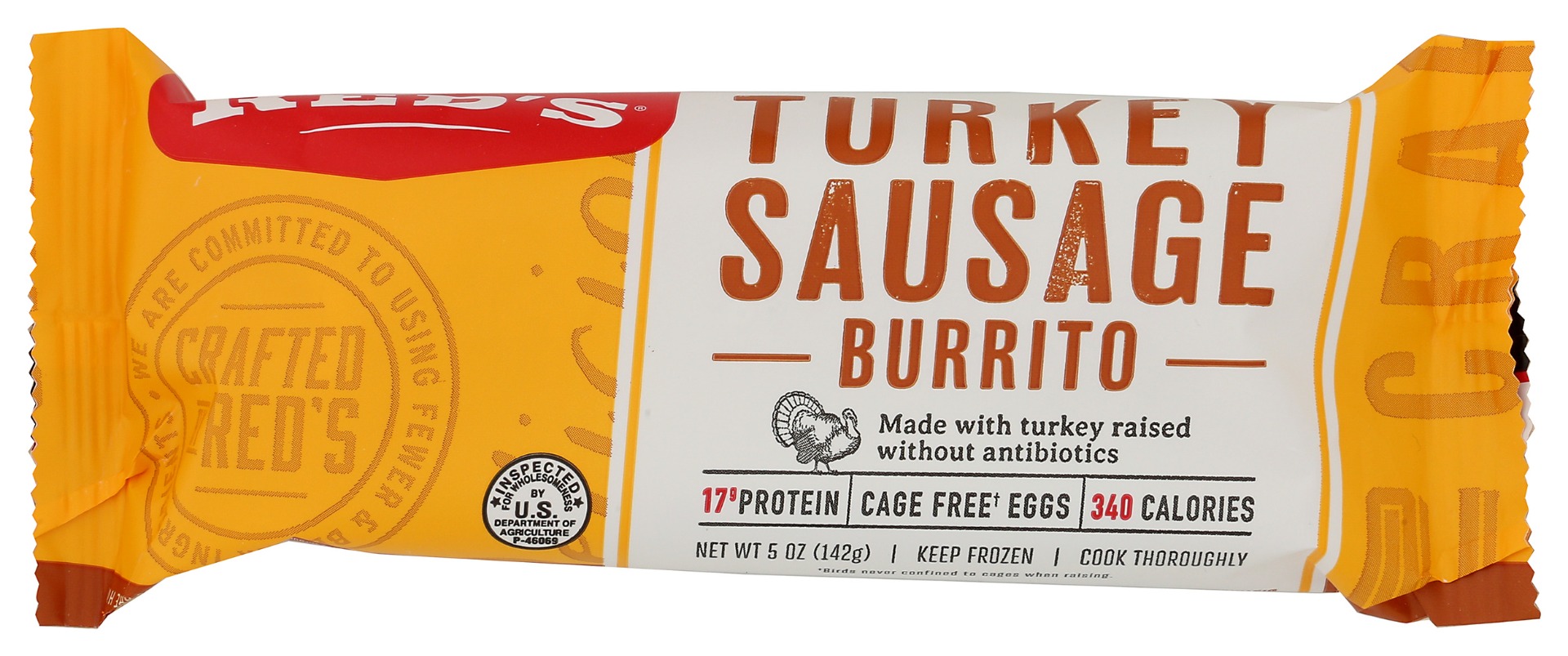 REDS: Turkey Sausage Breakfast Burrito, 5 oz