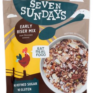 SEVEN SUNDAYS: Early Riser Dark Chocolate Muesli Cereal, 12 oz