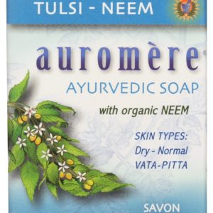 AUROMERE: Tulsi Neem Ayurvedic Soap, 30 pc
