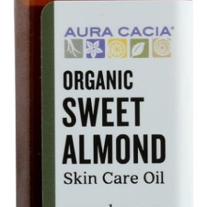 AURA CACIA: Organic Sweet Almond Skin Care Oil, 4 oz