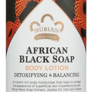 NUBIAN HERITAGE: African Black Soap Body Lotion, 13 fo