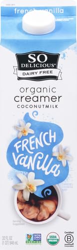 SO DELICIOUS: Organic French Vanilla Coconutmilk Creamer, 32 fo