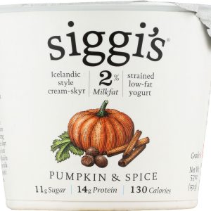 SIGGIS: Pumpkin and Spice Lowfat Yogurt, 5.3 oz