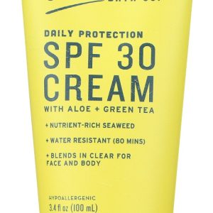 SEAWEED BATH COMPANY: Daily Protection Spf 30 Cream, 3.4 oz