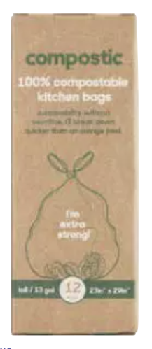 COMPOSTIC: Bags Trash Cmpst Kt, 12 bg