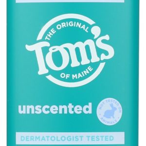 TOMS OF MAINE: Unscented Deodorant Stick, 3.25 oz