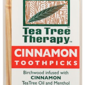 TEA TREE THERAPY: Cinnamon Toothpicks, 100 pc