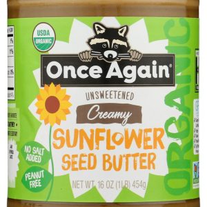 ONCE AGAIN: Organic Sunflower Butter Unsweetened, 16 oz