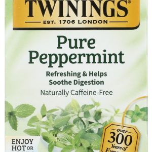 TWINING TEA: Pure Peppermint Herbal Tea, 20 bg