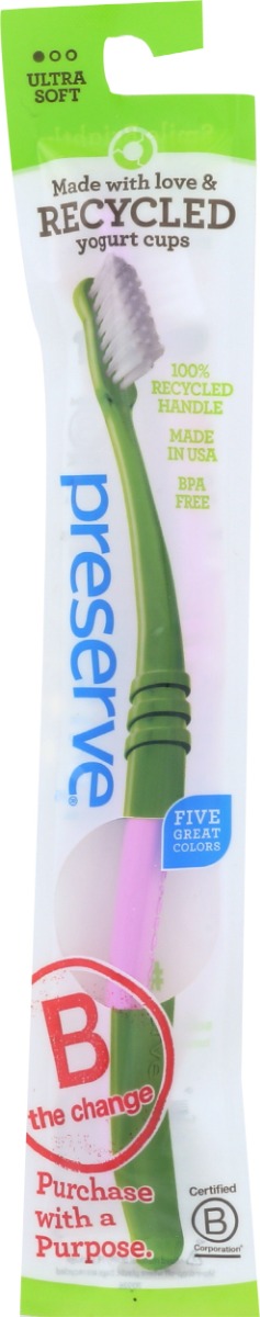 PRESERVE: Toothbrush in Lightweight Pouch Single, 1 ea