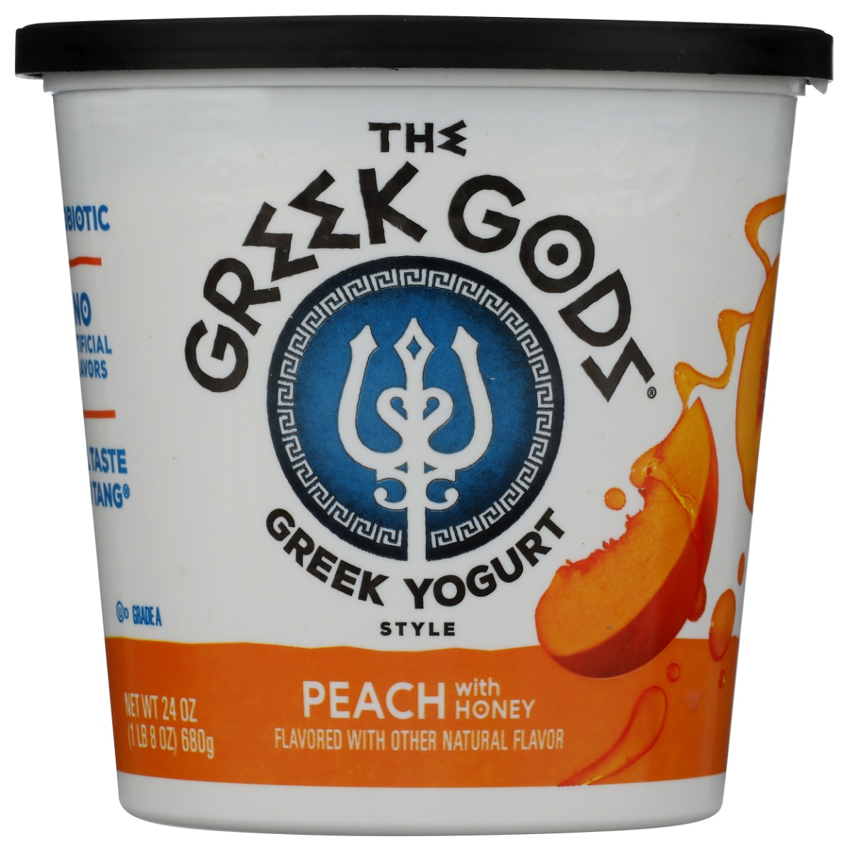 THE GREEK GODS: Peach with Honey Greek Style Yogurt, 24 oz