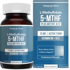 TRIQUETRA HEALTH: L Methylfolate 5 MTHF, 60 cp