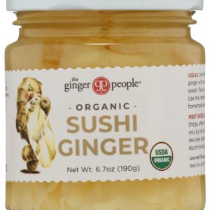 GINGER PEOPLE: Organic Pickled Sushi Ginger, 6.7 oz
