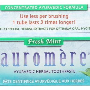 AUROMERE: Fresh Mint Ayurvedic Toothpaste, 4.16 oz