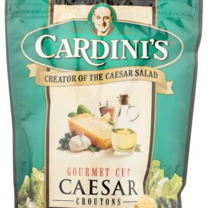 CARDINI: Gourmet Cut Caesar Garlic Croutons, 5 oz