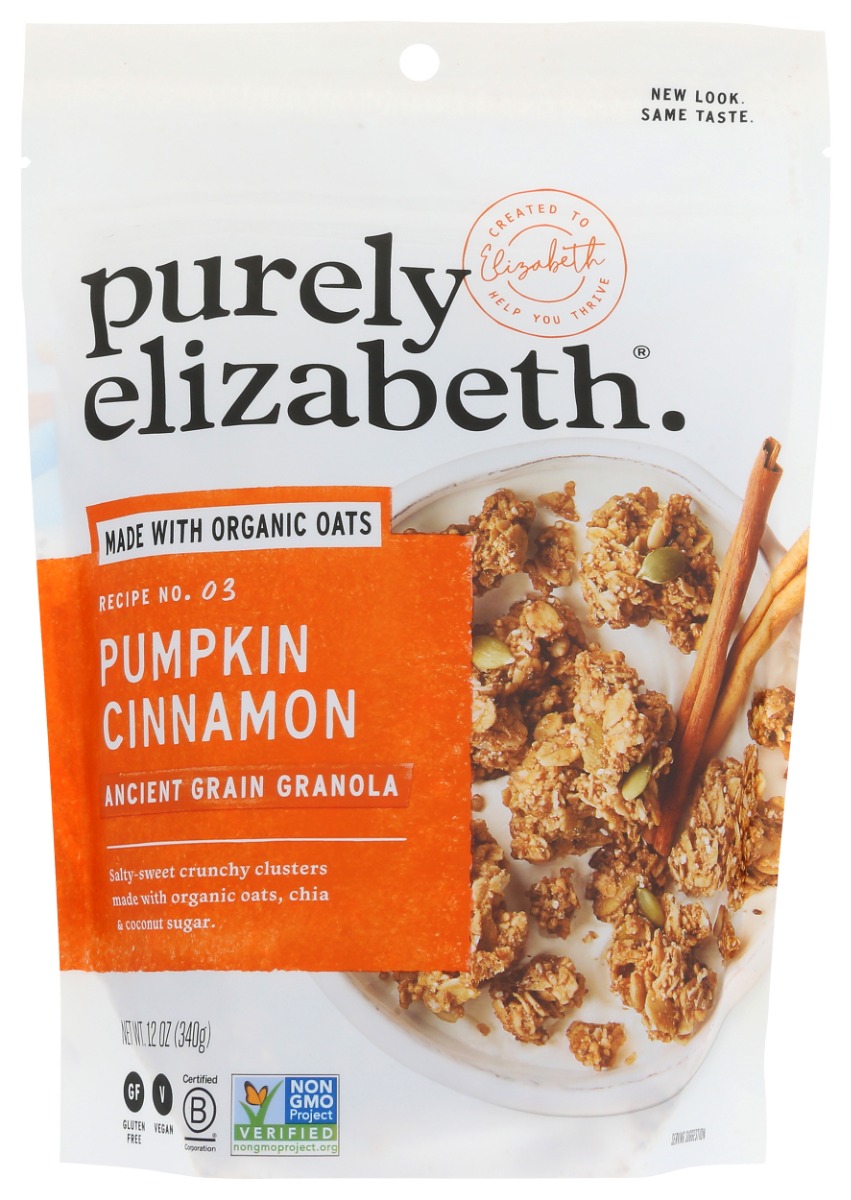 PURELY ELIZABETH: Pumpkin Cinnamon Ancient Grain Granola, 12 oz
