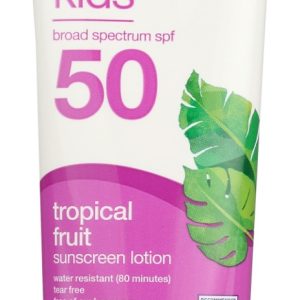 ALBA BOTANICA: Kids Tropical Sunscreen Fruit Sunscreen Lotion SPF 50, 3 oz