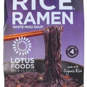 LOTUS FOODS: Forbidden Rice Ramen With White Miso Soup, 2.8 oz