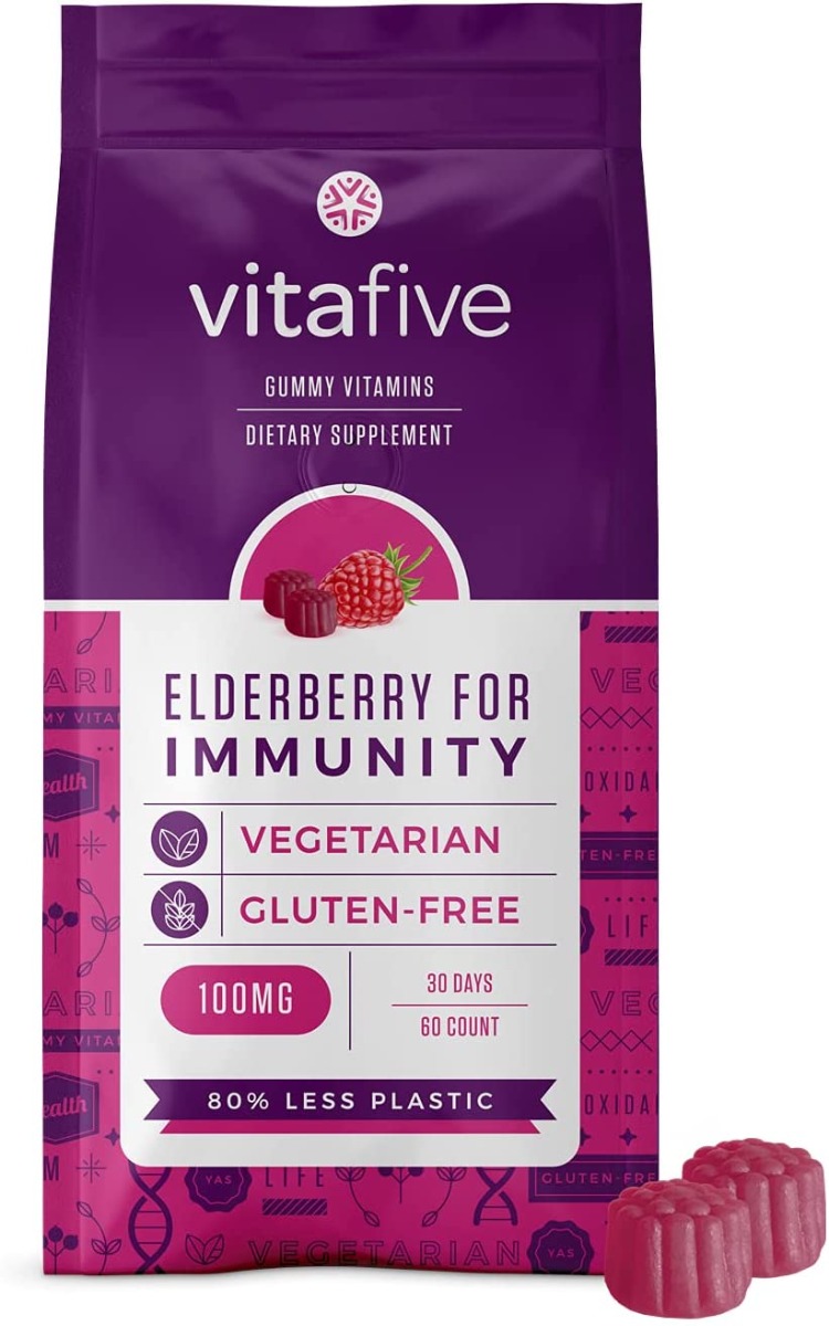VITAFIVE: Elderberry For Immunity, 60 pc