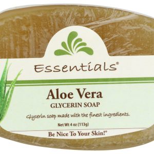 CLEARLY NATURAL: Aloe Vera Glycerine Soap Bar, 4 oz