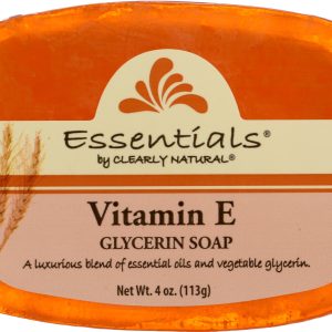 CLEARLY NATURAL: Glycerin Bar Soap Vitamin E, 4 oz