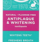 TOMS OF MAINE: Fluoride Free Antiplaque and Whitening Toothpaste Peppermint, 4.5 oz