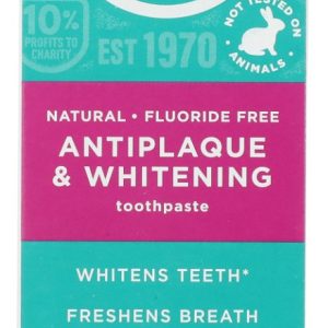 TOMS OF MAINE: Fluoride Free Antiplaque and Whitening Toothpaste Peppermint, 4.5 oz