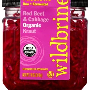 WILDBRINE: Red Beet and Cabbage Organic Kraut, 18 oz