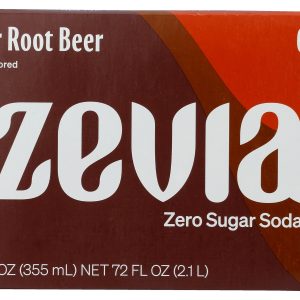 ZEVIA: Ginger Root Beer Soda 6Pk, 72 fo