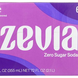 ZEVIA: Grape Soda 6Pk, 72 fo