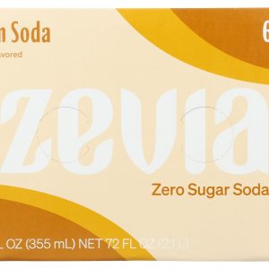 ZEVIA: Cream Soda 6Pk, 72 fo